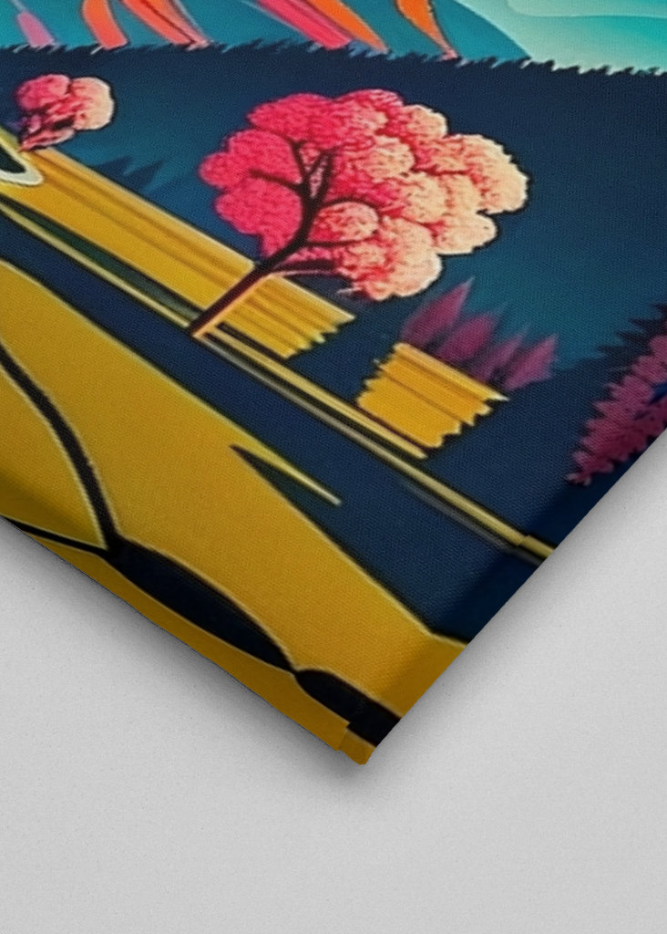 Výhled na Alpy - Pop Art