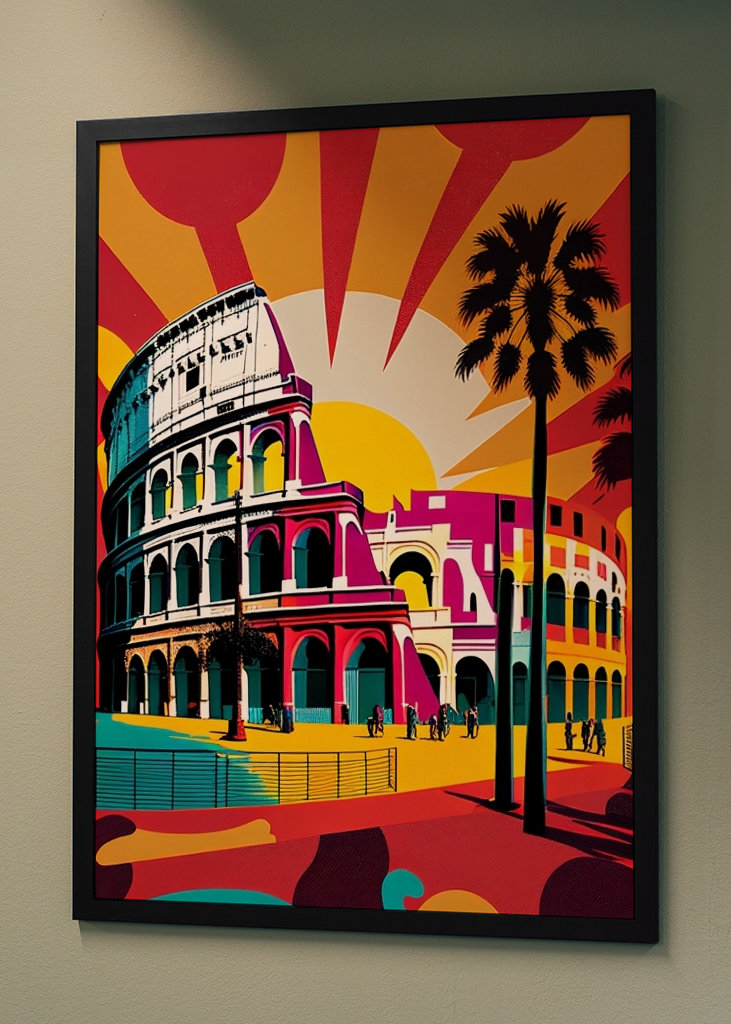 Kolosseum in Rom - Pop Art
