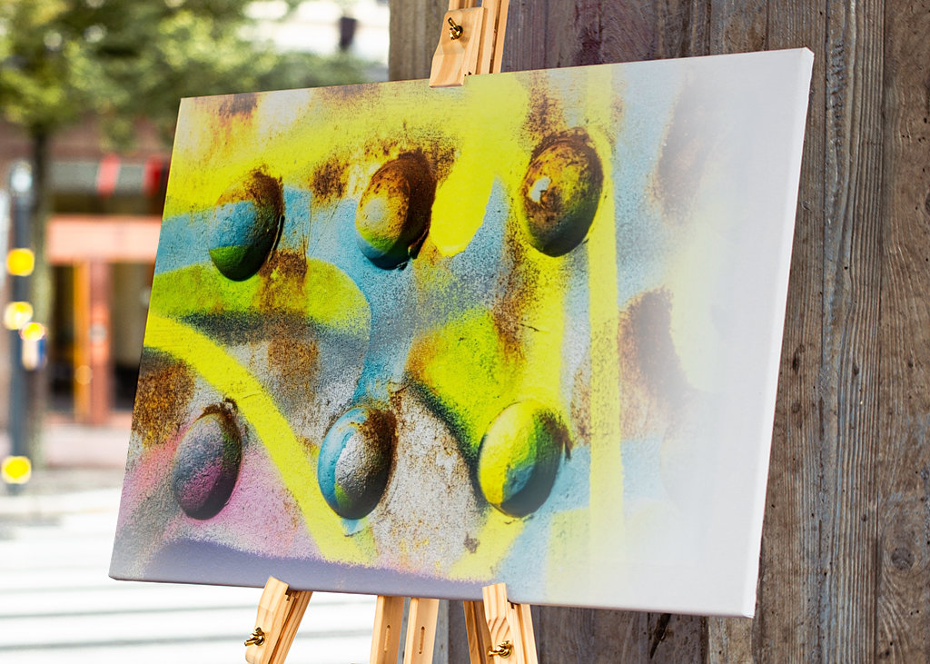 Sechs farbige Decken