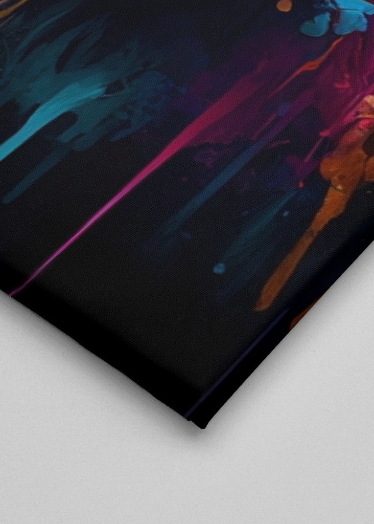 Lion coloré - Peinture