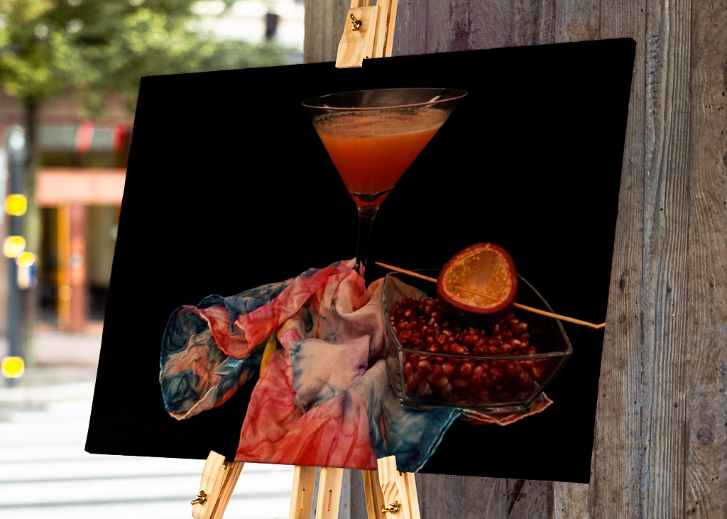 Cocktail with passion fruit 