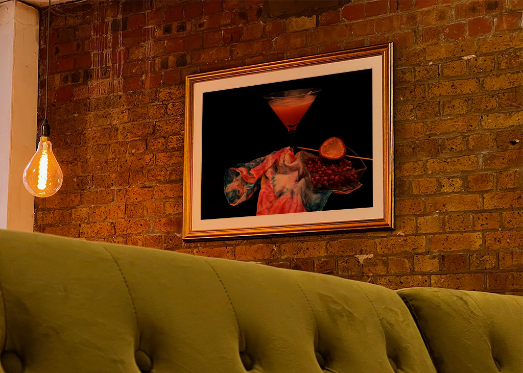 Cocktail with passion fruit 