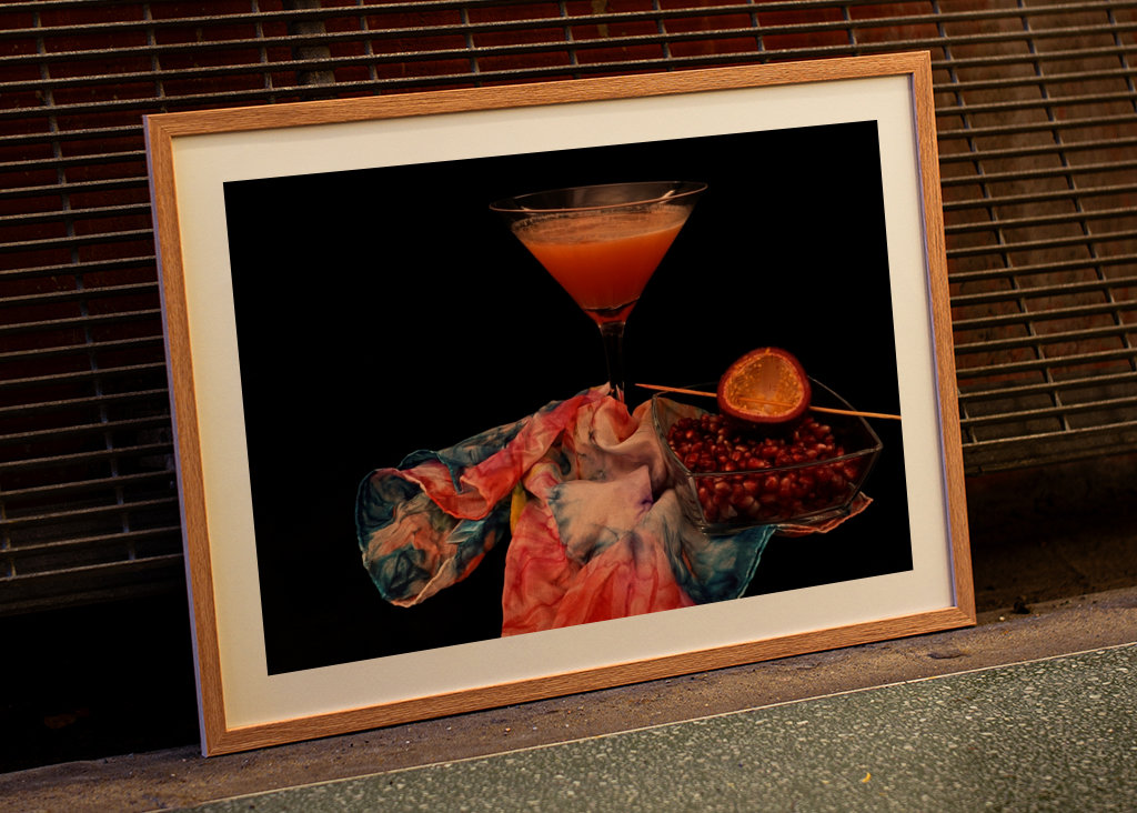 Cocktail with passion fruit 