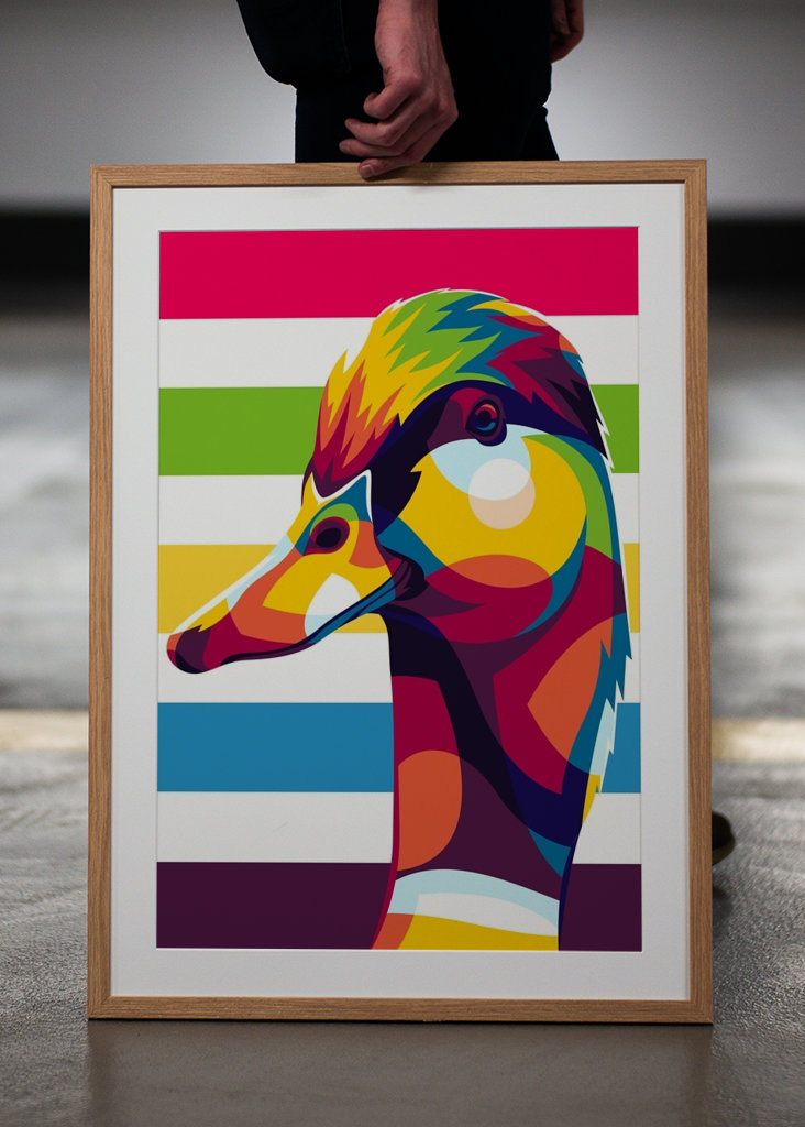 Die kanadische Ente Pop Art