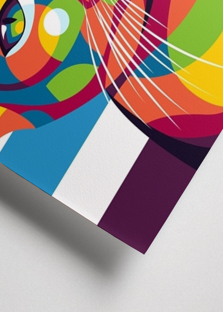 Le Chat Stare Pop Art