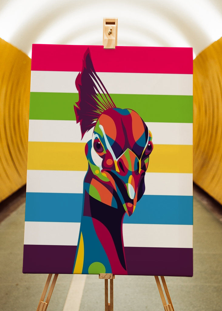 Le portrait du paon indien