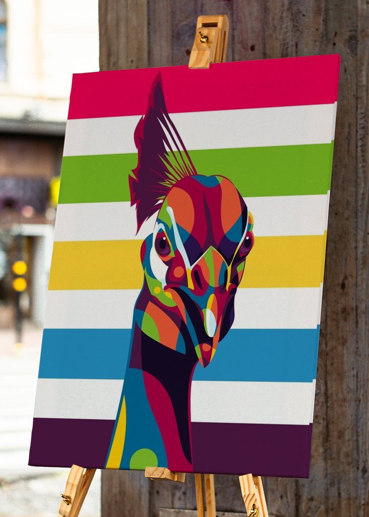 Le portrait du paon indien