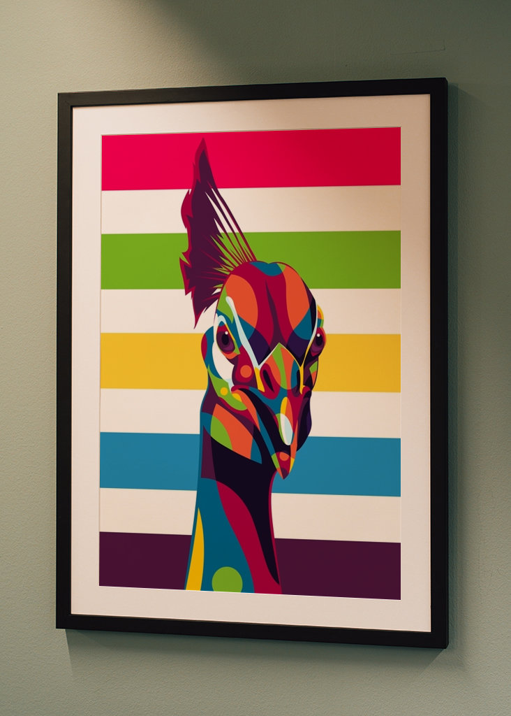 Le portrait du paon indien