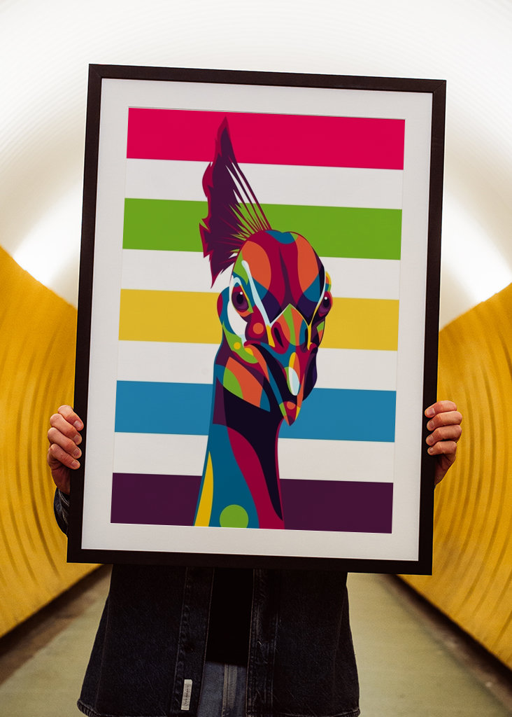 Le portrait du paon indien