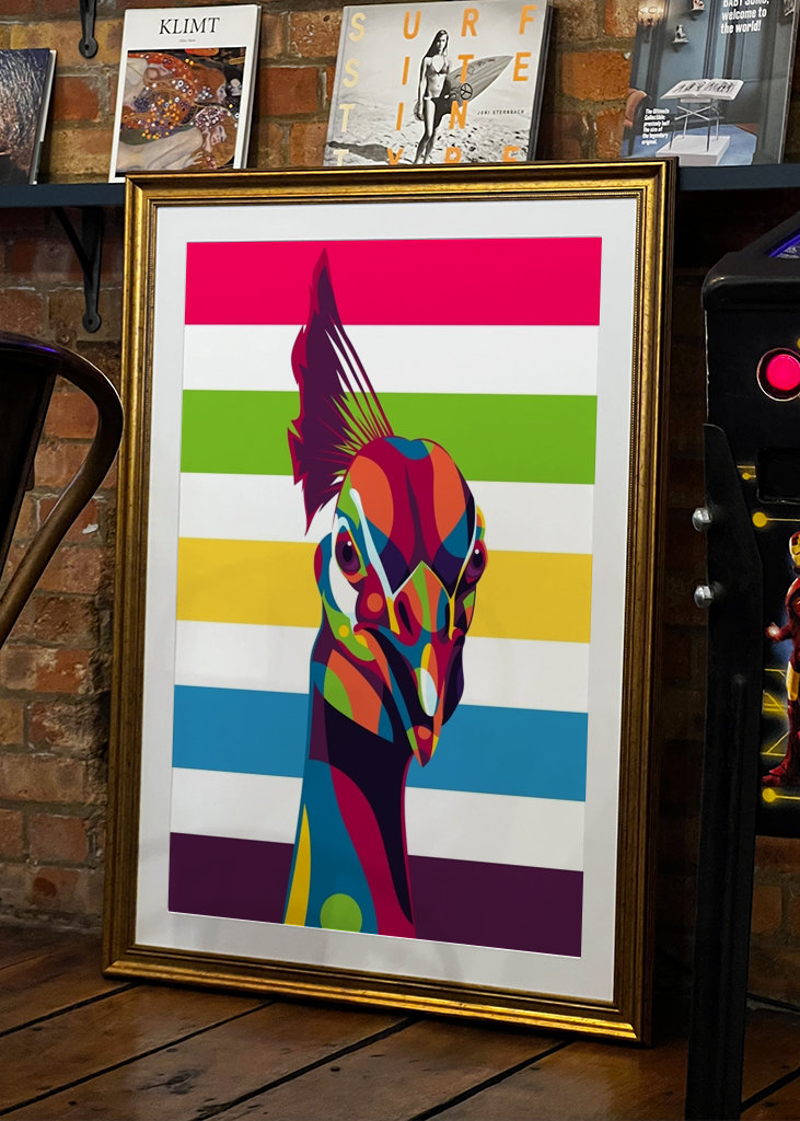 Le portrait du paon indien