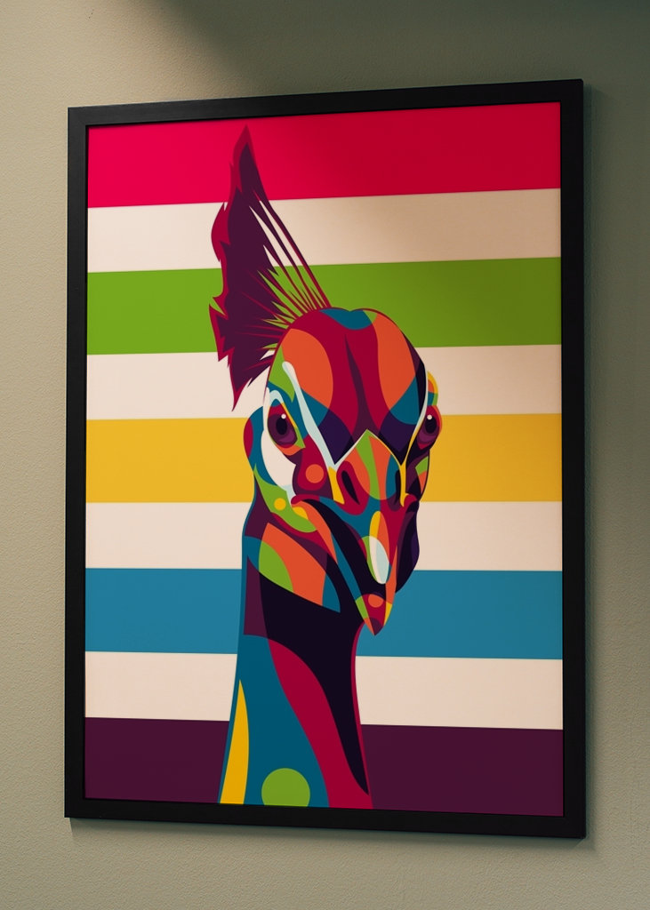 Le portrait du paon indien