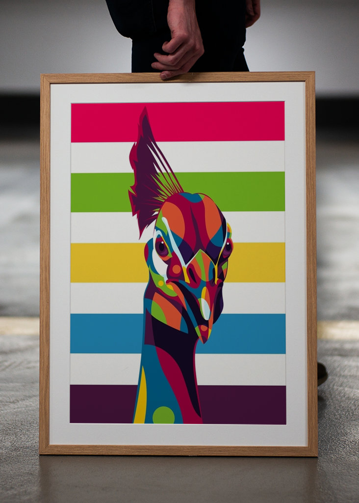 Le portrait du paon indien