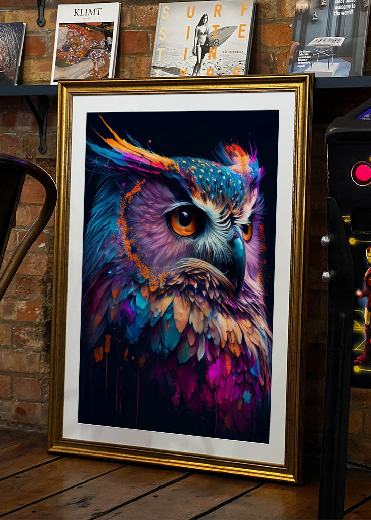Colourful Owl - Illustration