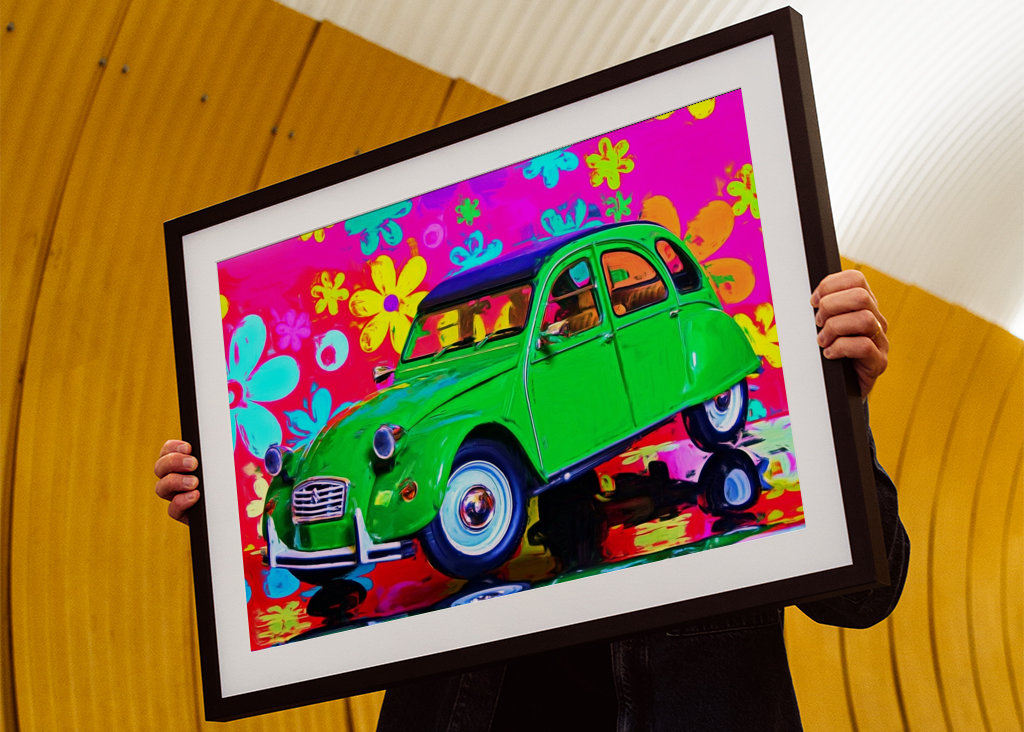 Surréaliste - 2CV verte