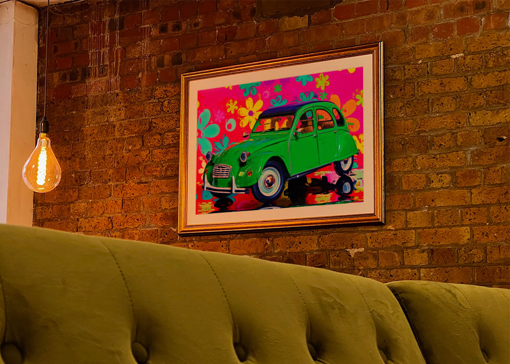 Surréaliste - 2CV verte