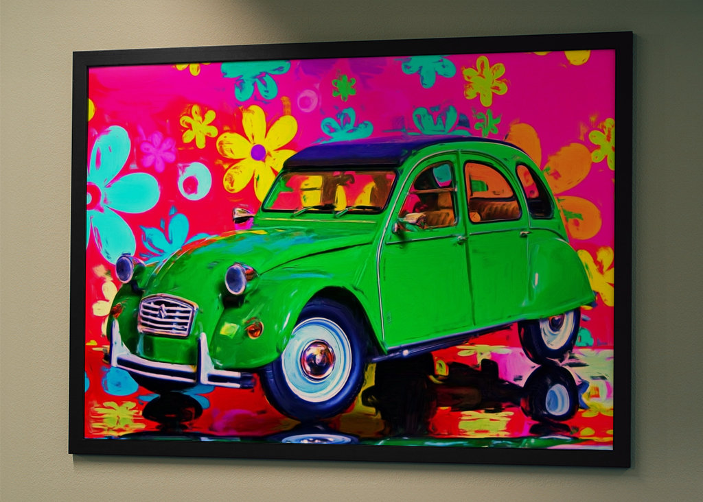 Surréaliste - 2CV verte