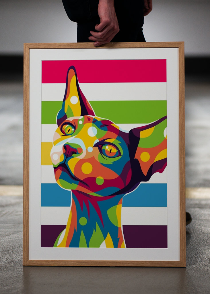 El gato Sfinks en el arte pop