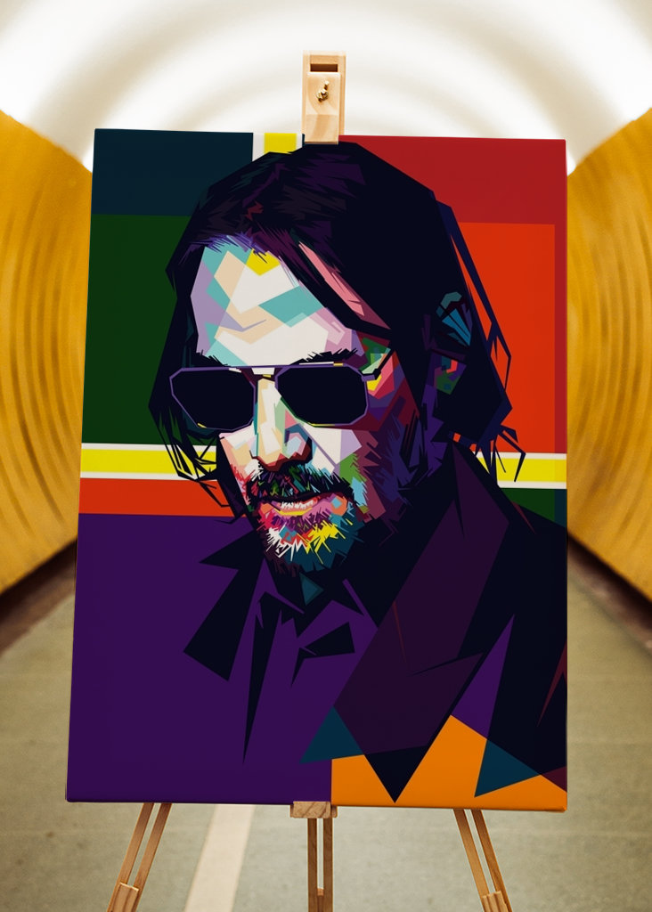 WPAP style John Wick