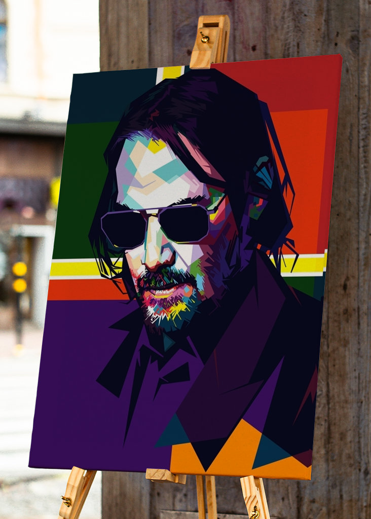 WPAP style John Wick