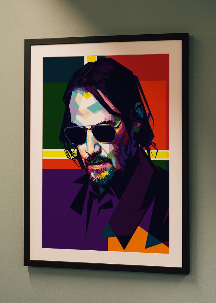 WPAP style John Wick