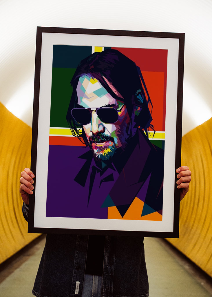 WPAP style John Wick