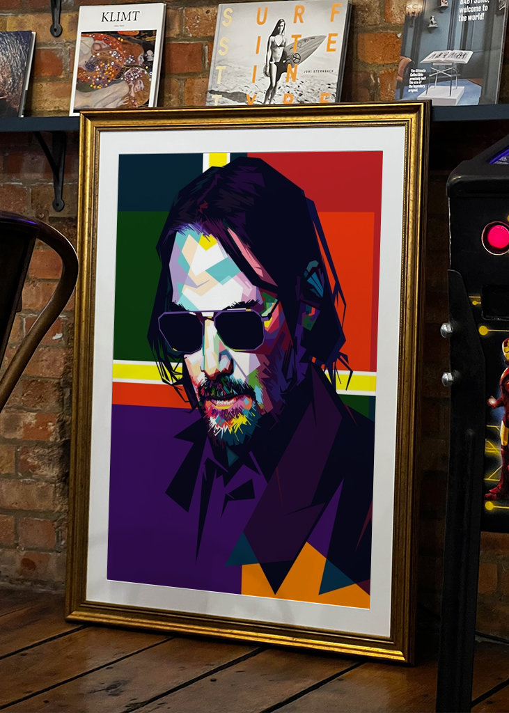 WPAP style John Wick