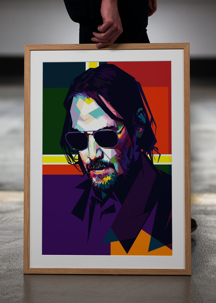 WPAP style John Wick