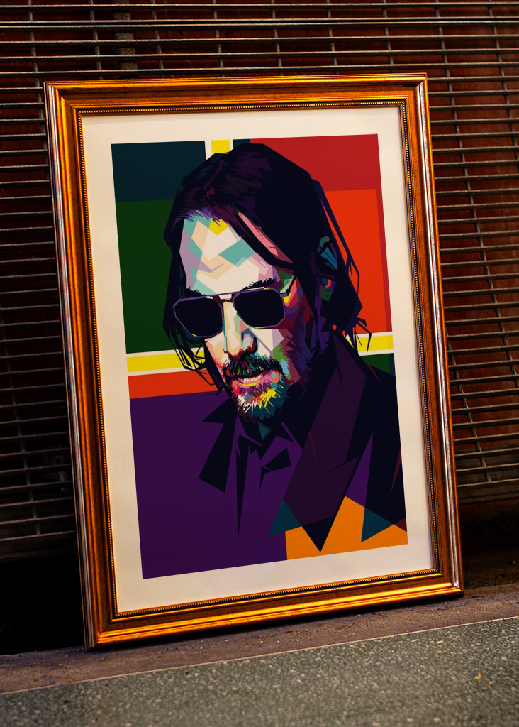 WPAP style John Wick