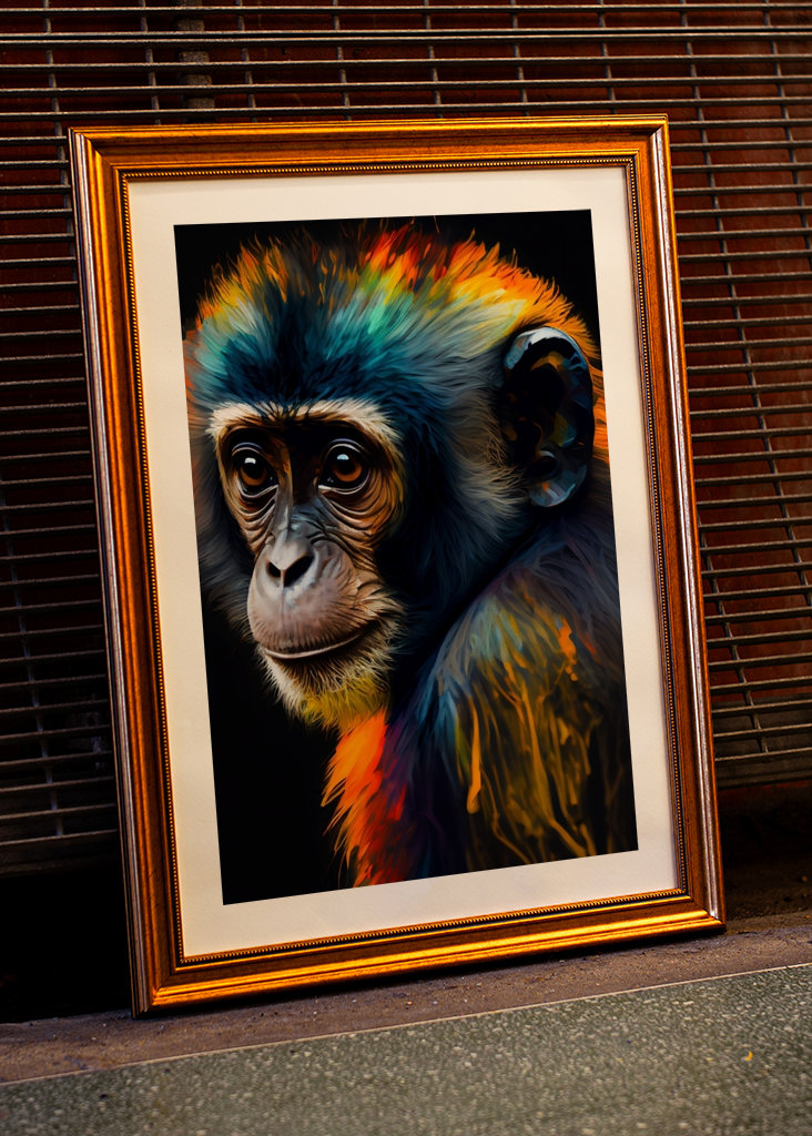 Colourful Baby Monkey