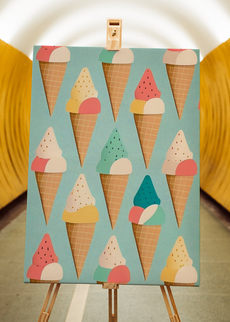 Retro Ice Cream Cones