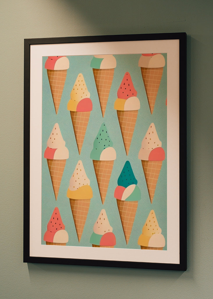 Retro Ice Cream Cones