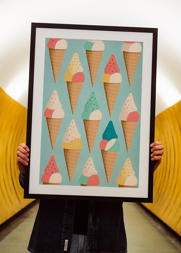 Retro Ice Cream Cones
