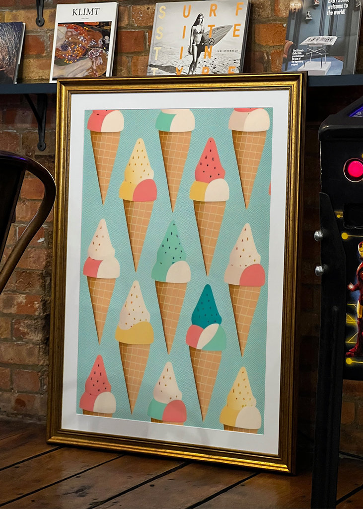 Retro Ice Cream Cones
