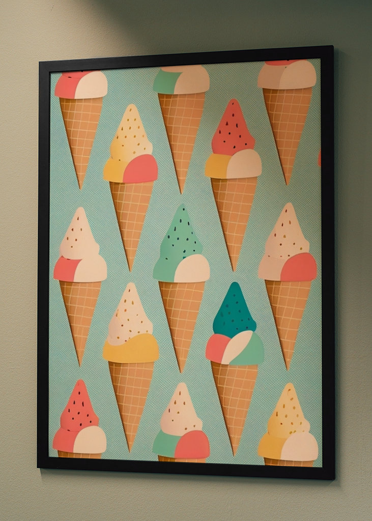 Retro Ice Cream Cones