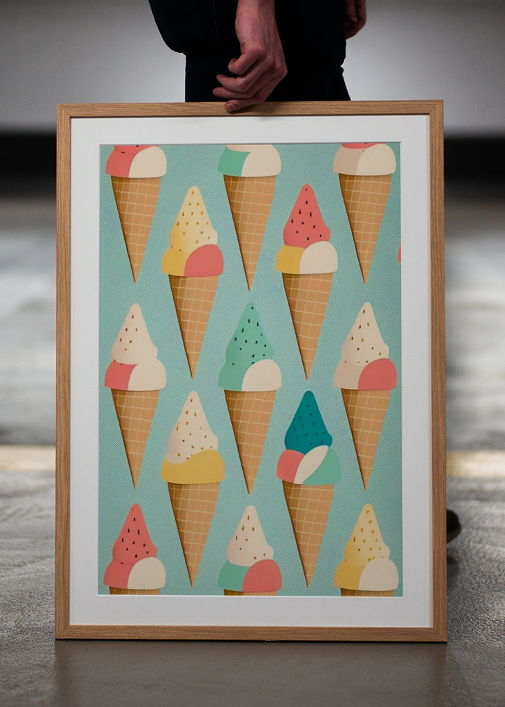 Retro Ice Cream Cones