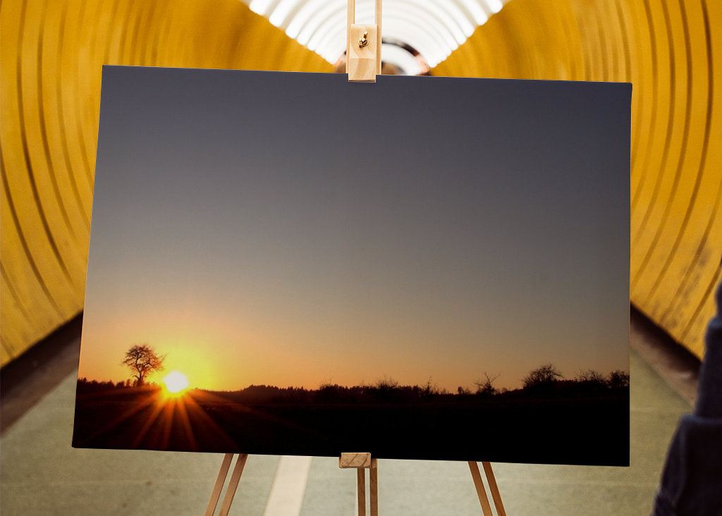 O céu, a terra e o sol 