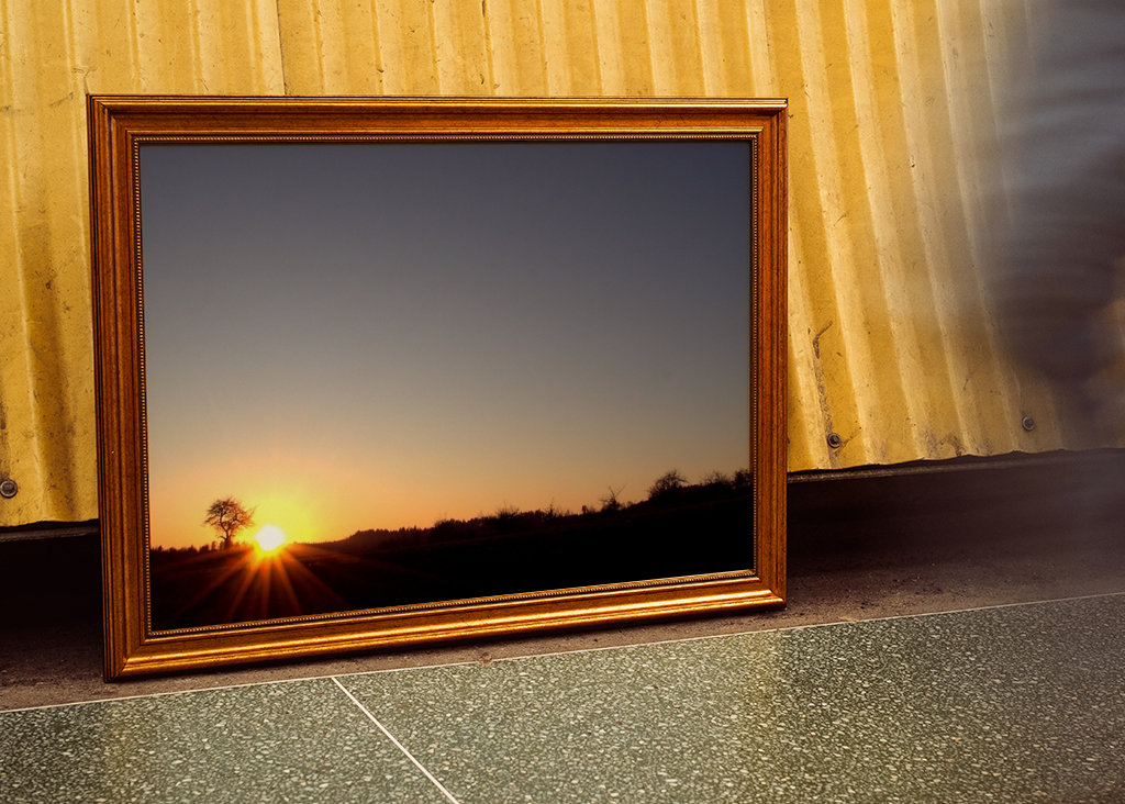 O céu, a terra e o sol 