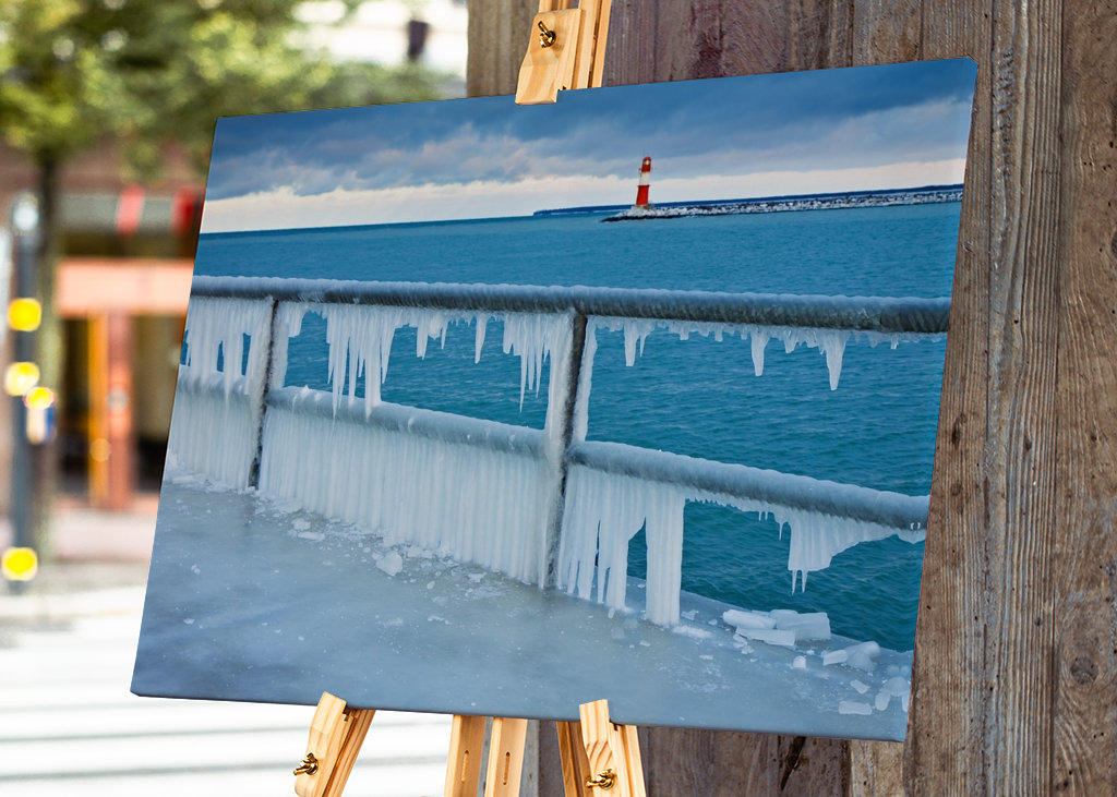 Krtek ve Warnemünde im Winter