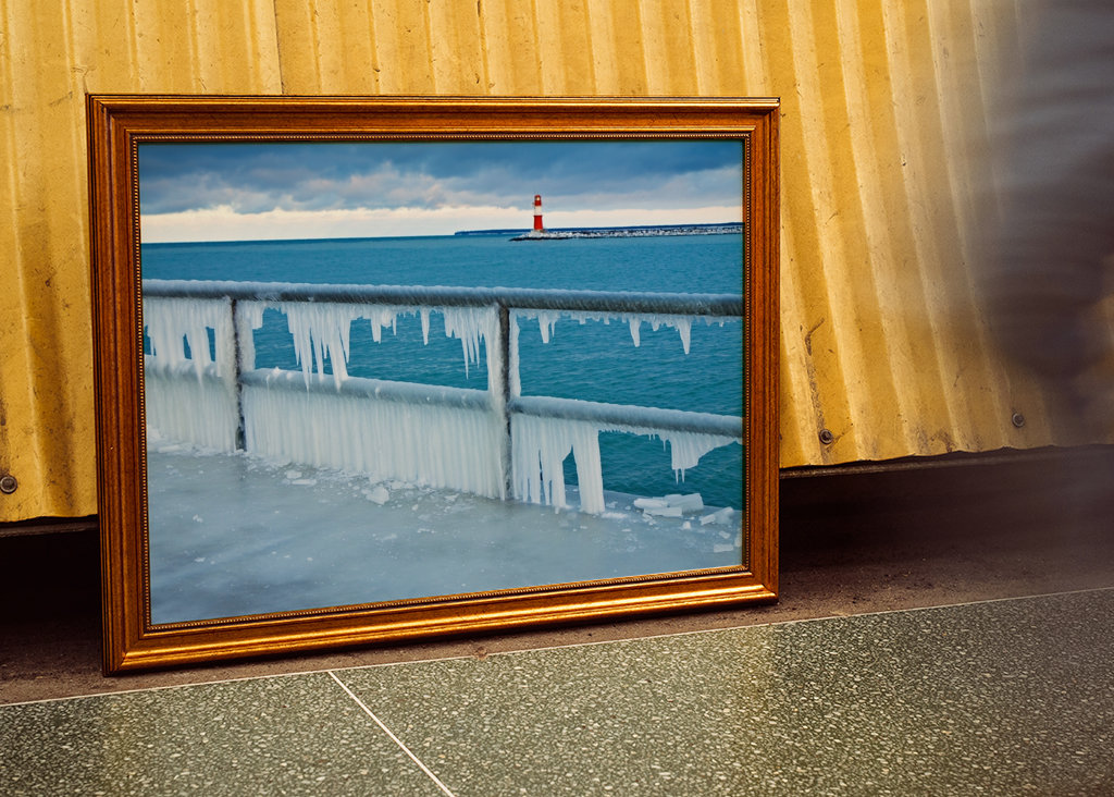 Krtek ve Warnemünde im Winter