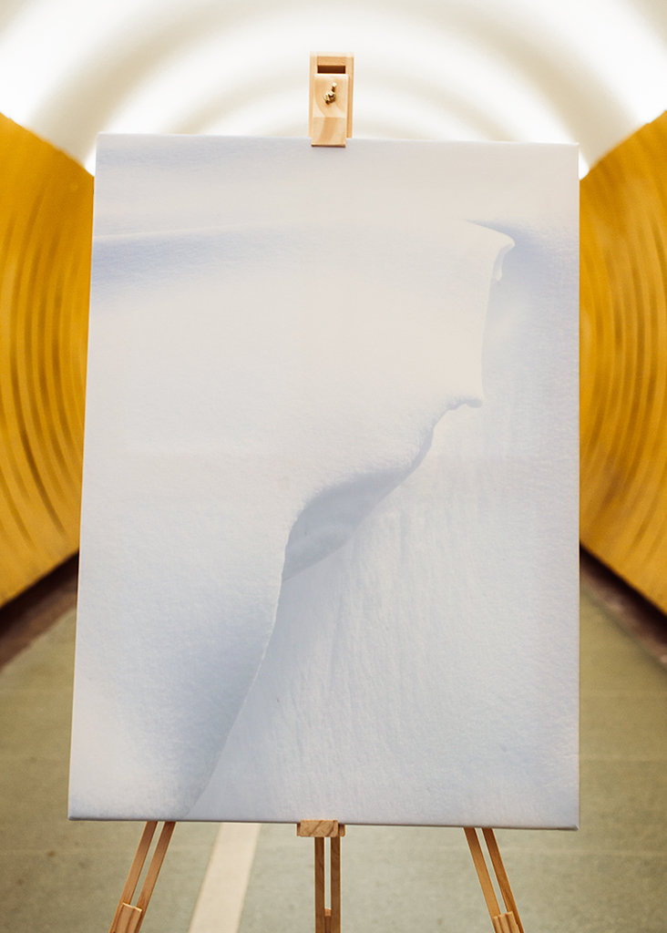 Minimalistischer Winterschnee