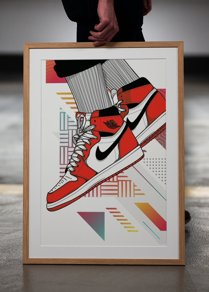 Sneakers Air Jordan Rot