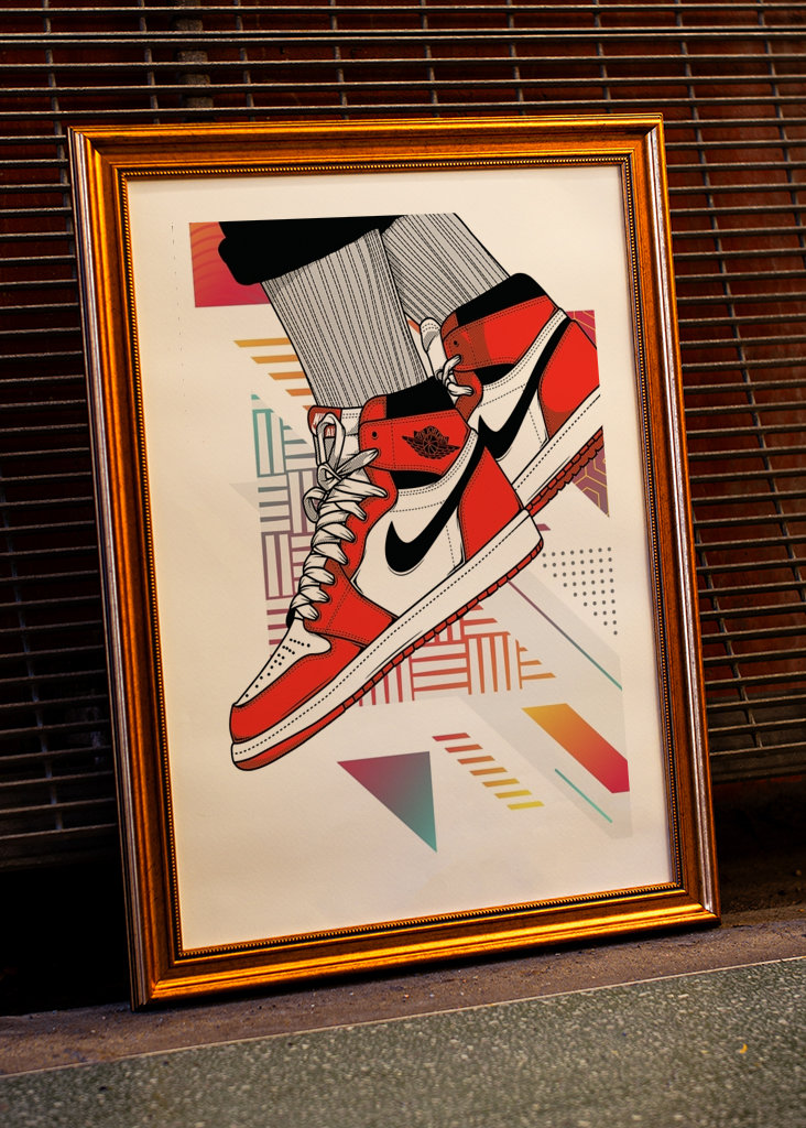 Sneakers Air Jordan Rot