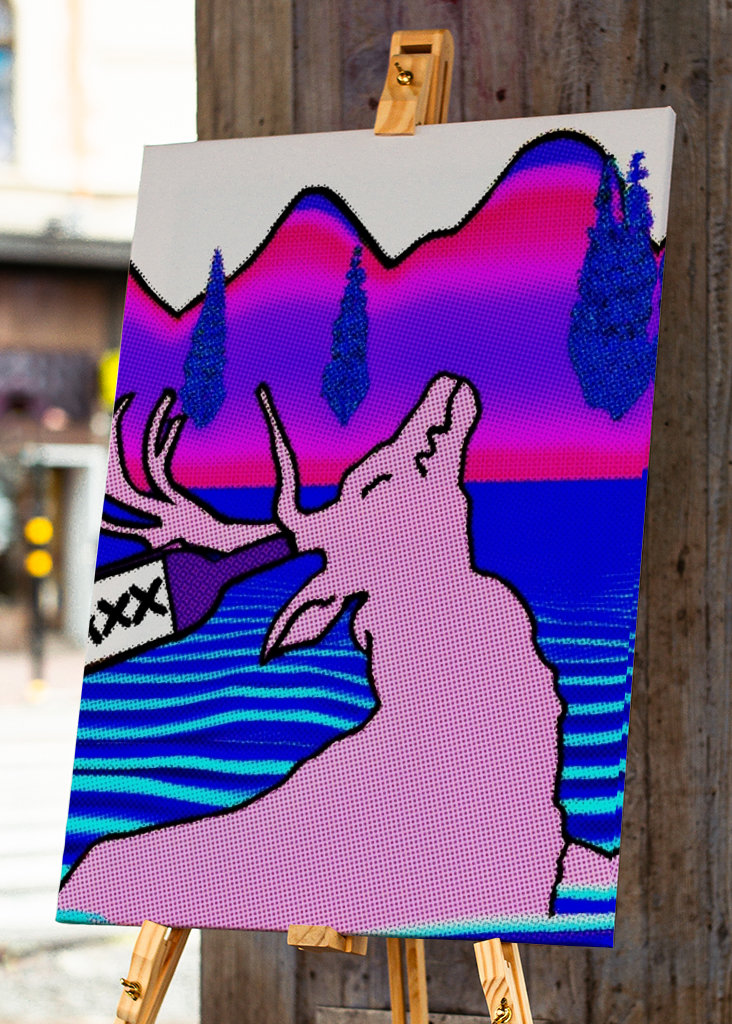 Tipsy Deer Takes a Dip