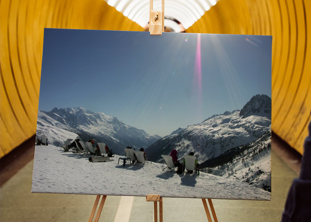View of the French Alps. 