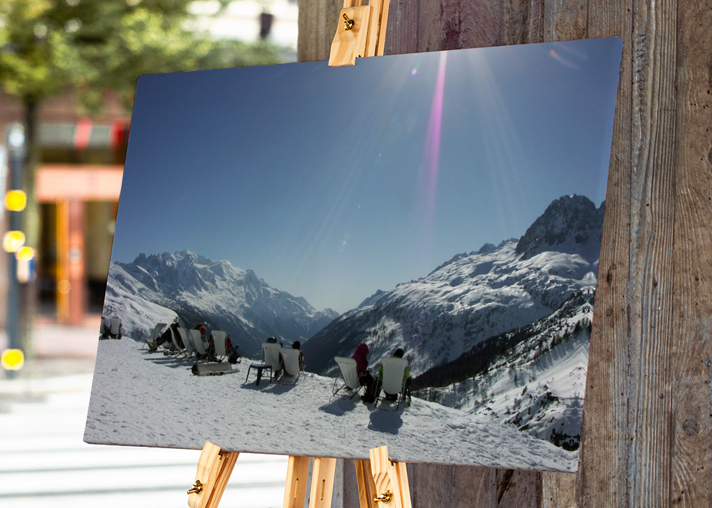 View of the French Alps. 