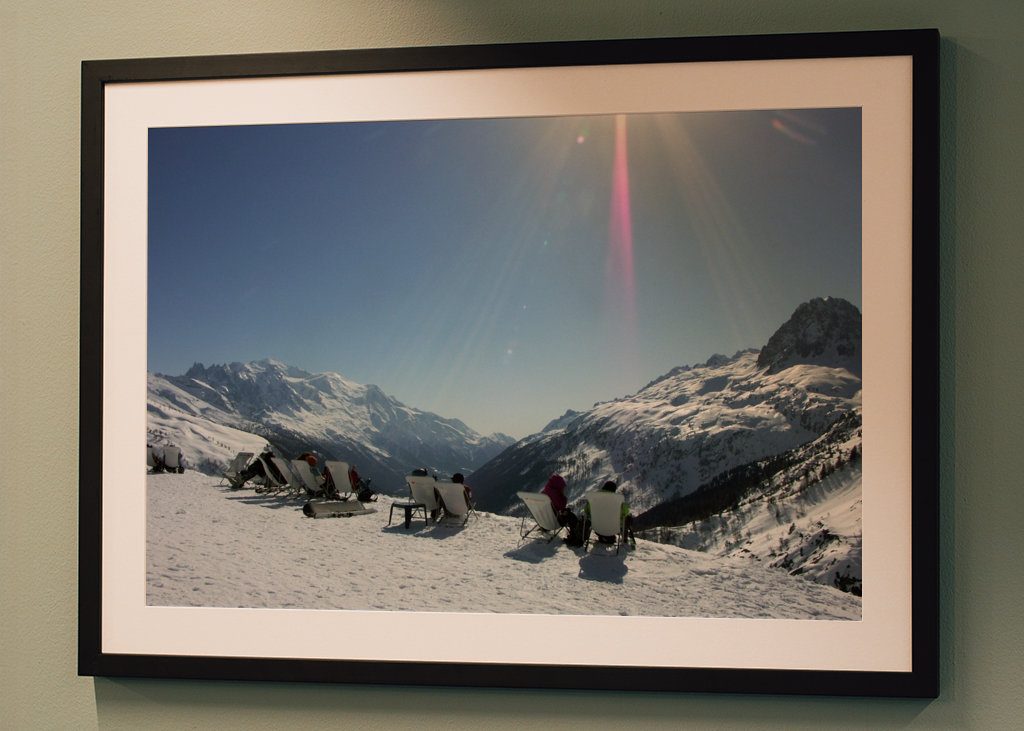 View of the French Alps. 