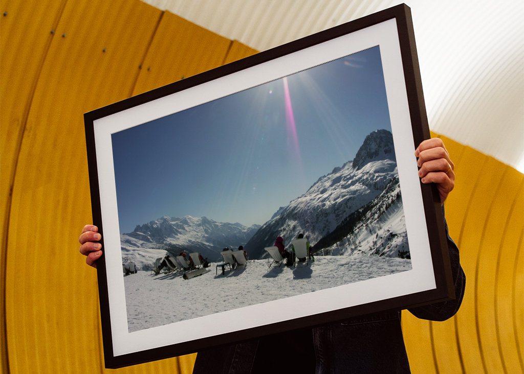 View of the French Alps. 
