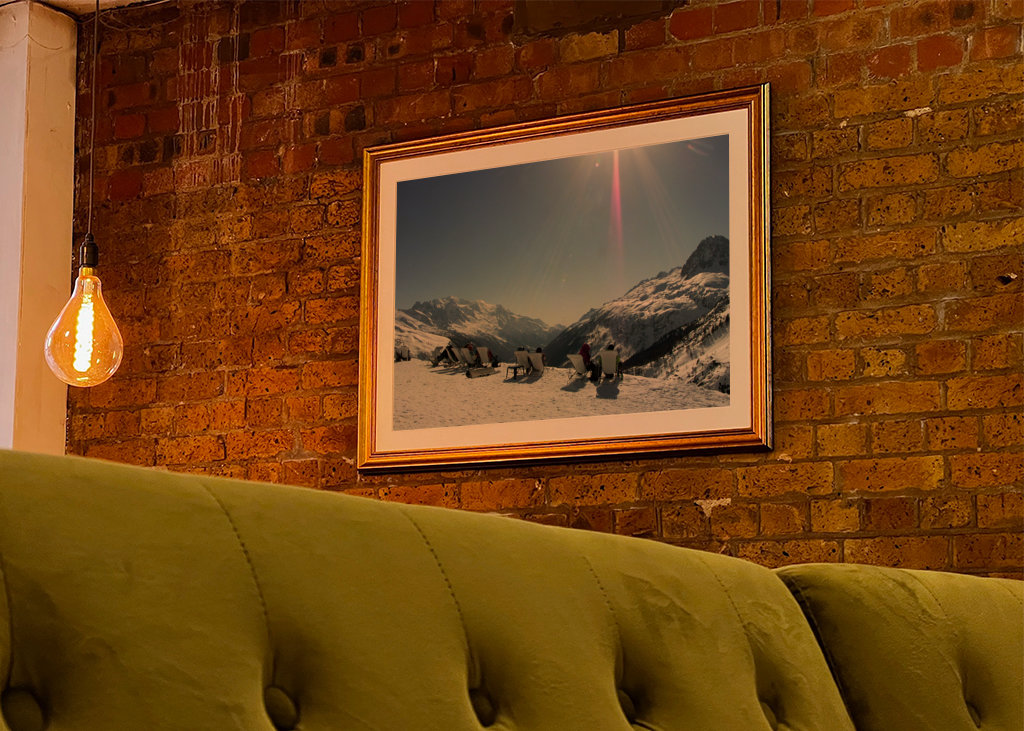 View of the French Alps. 