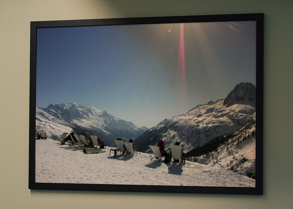 View of the French Alps. 
