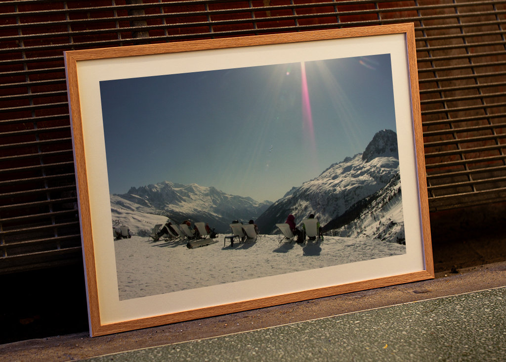 View of the French Alps. 